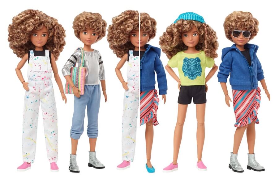 Компания Mattel выпустила гендерно-ней­траль­ных кукол Барби