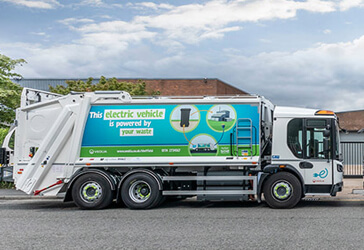Электрические мусоровозы в Шеффилде поедут на собранных ими отходах