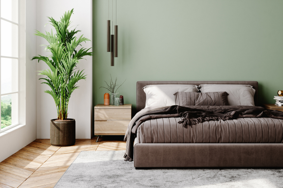 55 оригинальных способов оформить спальню в зеленых тонах